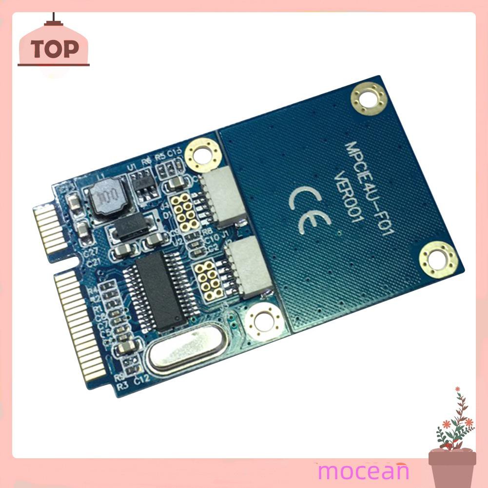 Bộ Chuyển Đổi Mini Pci-E Sang Usb Kép 5 Pin 2 Cổng Usb 2.0 Thẻ