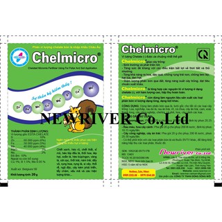PHÂN BÓN VI LƯỢNG KẼM CHELMICRO GÓI 20GR