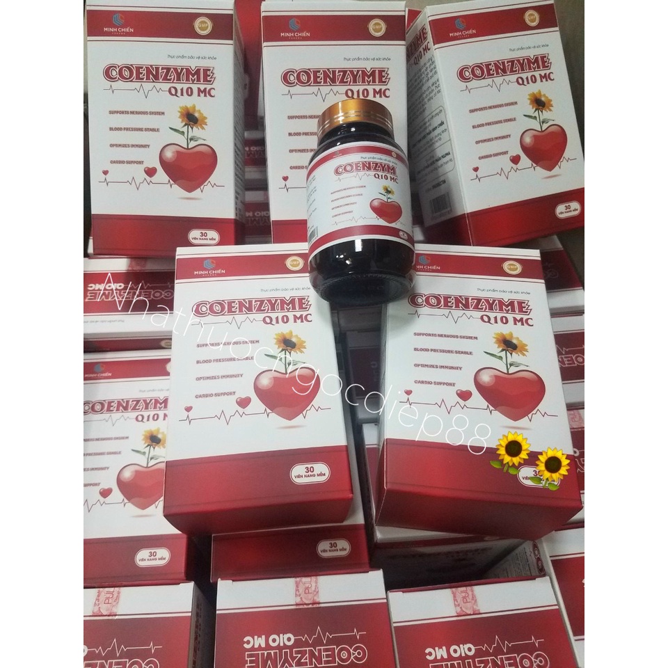 Viên Uống Coenzyme Q10 - Hỗ trợ chức năng cho hệ tim mạch, làm giảm nguy cơ tai biến tim mạch (Hộp 30 viên)