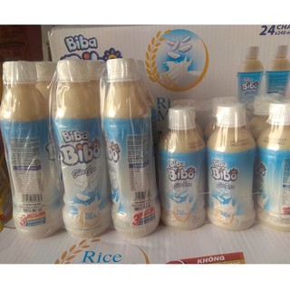 Lốc 6 chai Sữa gạo Biba Bibo 350ml/240ml