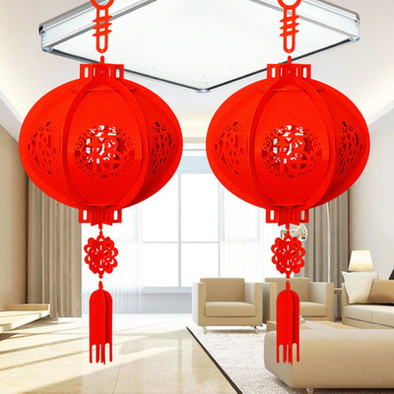 Đèn Lồng Vải Không Dệt 30cm Trang Trí Lễ Hội