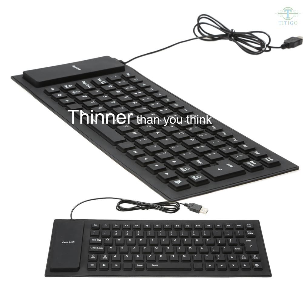 Bàn Phím Silicone 85 Phím Chống Nước Có Thể Gập Lại Cho Máy Tính, Laptop