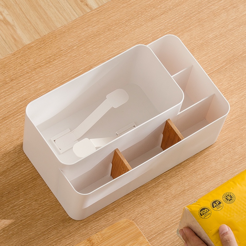 Hộp Đựng Khăn Giấy Có Ngăn Bên Cạnh Để Đồ Nhỏ Tiện Lợi NaChuan