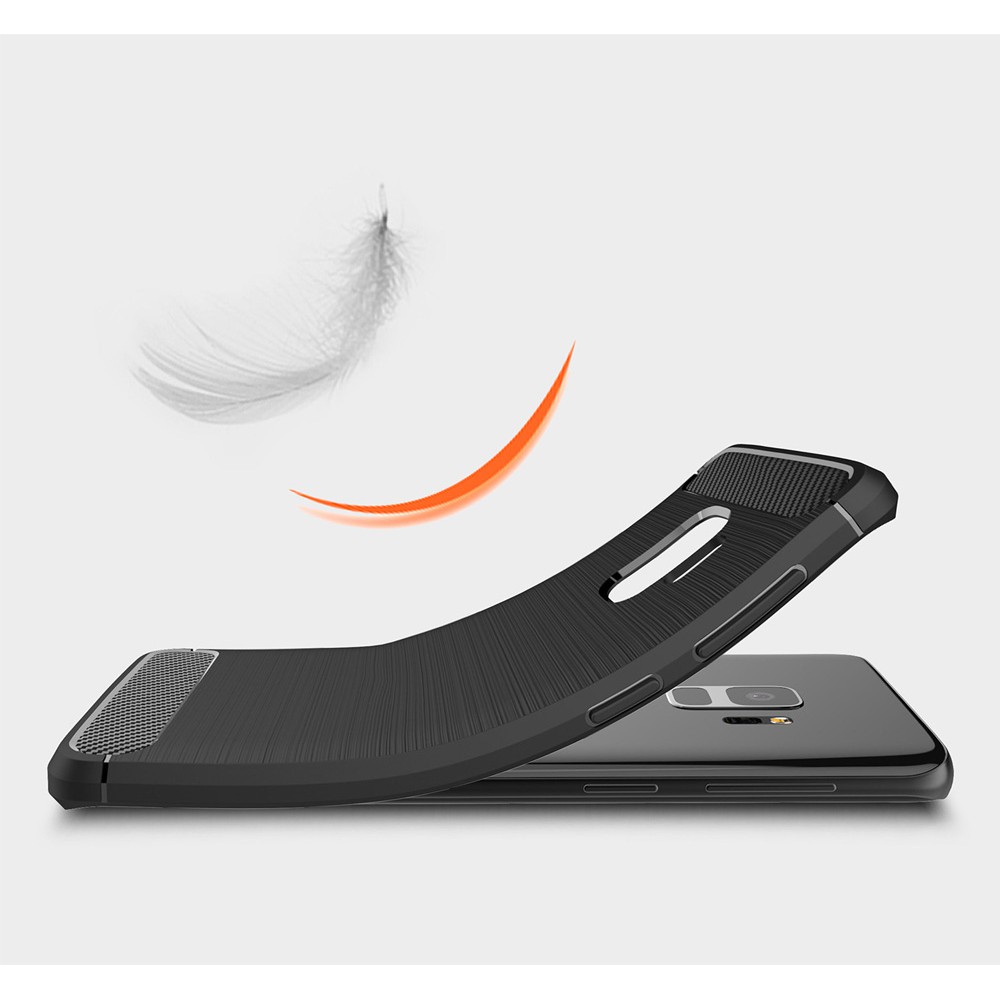 Ốp Lưng Samsung S9 dẻo cacbon phay xước chống sốc