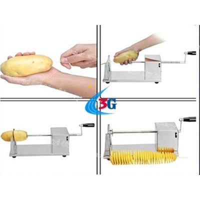 Máy cắt khoai tây lốc xoáy+ 2 lưỡi dao [Hà Nội]