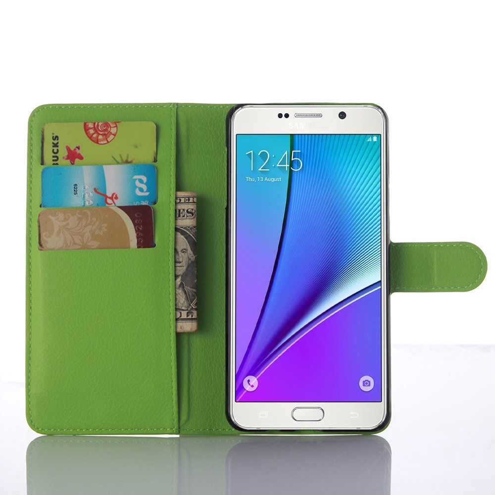 Bao da điện thoại nắp gập có ngăn đựng thẻ kiêm chân đế cho Samsung Galaxy A5 A7 2016