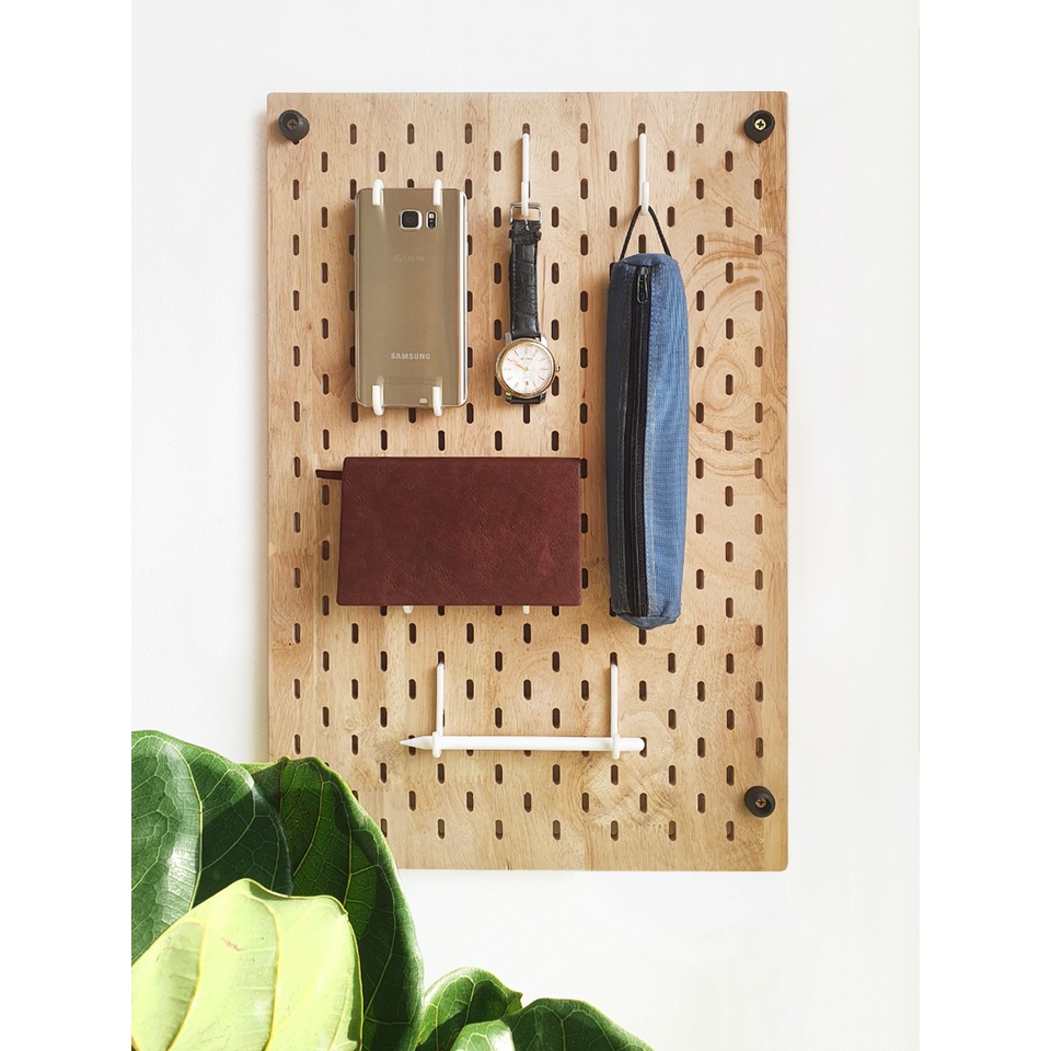 PEGBOARD Gỗ - BẢNG TREO ĐỒ ĐA NĂNG - KỆ TRANG TRÍ SETUP PHÒNG LÀM VIỆC