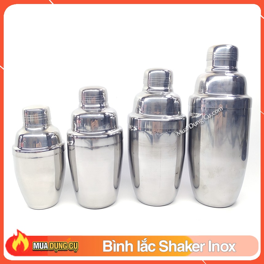 Bình Lắc Pha Chế Shaker Trà Sữa Cocktail Inox