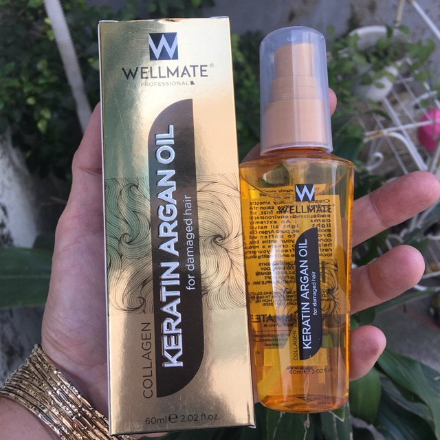 Tinh Dầu Phục Hồi Tóc Wellmate Keratin Argan OIL 60ml