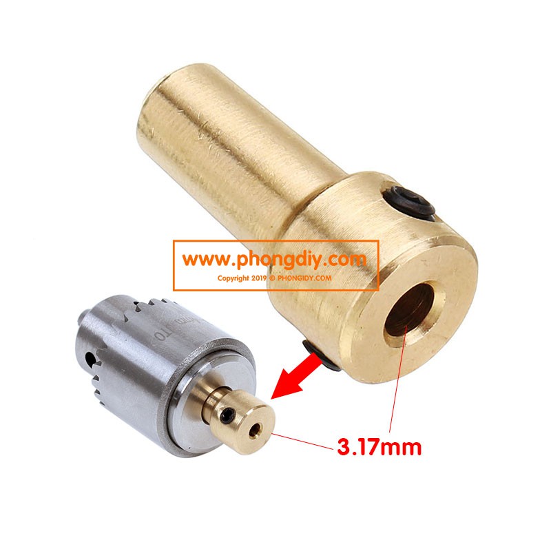 Đầu nối đồng JTO-3.17mm