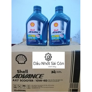 Dầu nhớt Shell Advance AX7 Scooter 10w40