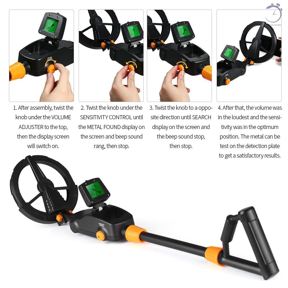 Set máy dò kim loại với cuộn dây tìm kiếm kèm phụ kiện KKmoon