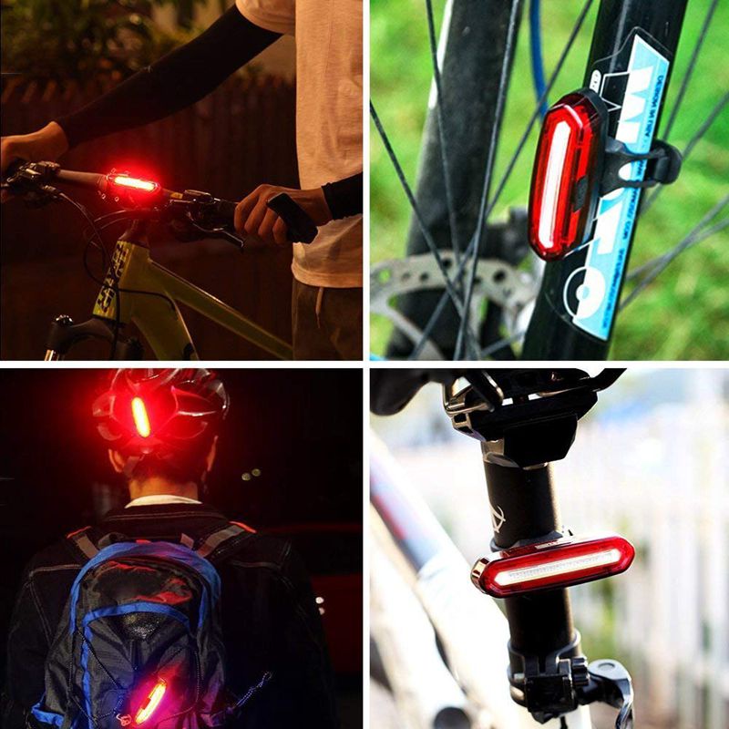 Ultra Đèn LED Gắn Đuôi Xe Đạp Siêu Sáng Chống Thấm Nước IPX6 Có Thể Sạc Lại Bằng Cổng USB