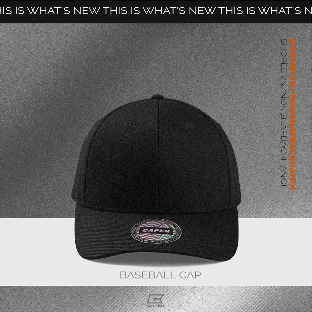 Mũ nón lưỡi trai form đứng trơn năng động