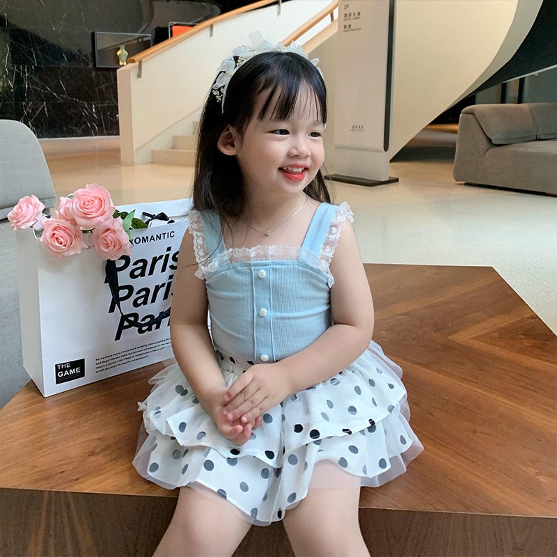 Áo hai dây màu kẹo phong cách Hàn Quốc dành cho nữ