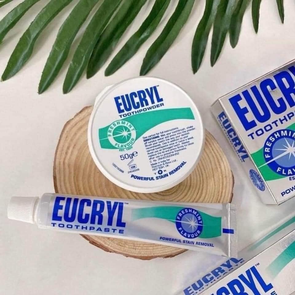 COMBO Kem Đánh Răng + Bột Trắng Răng EUCRYL