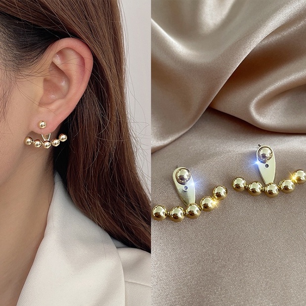 Bông Tai Mạ Bạc 925 Đính Ngọc Trai Thời Trang Hàn Quốc