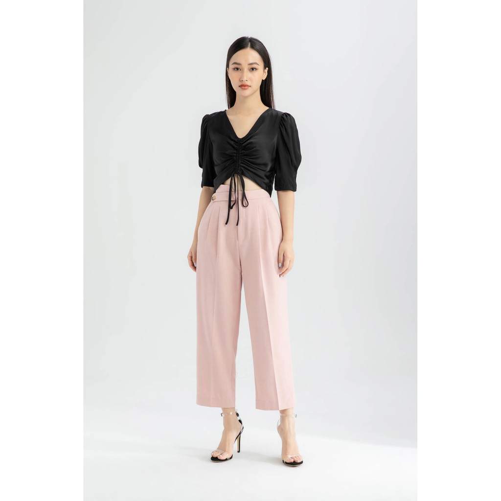 Quần Baggy cạp chéo nữ IVY moda MS 22B8570