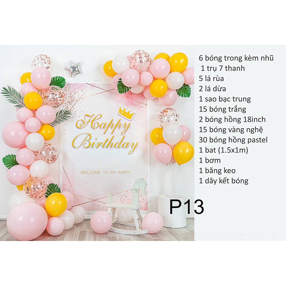 set bóng (y ảnh) tặng kèm bơm, băng keo