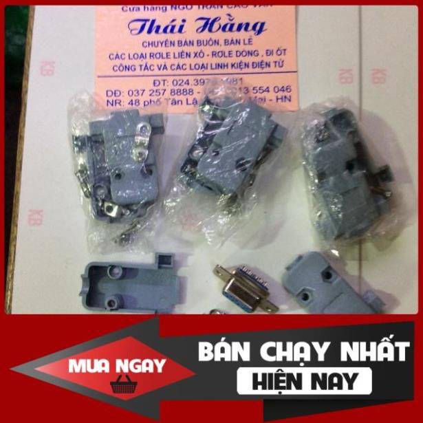 [ShopUyTín] Giắc 9 chân cả vỏ bọc giá cho 5 bộ [free.ship]