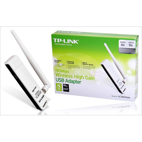 USB thu sóng wifi có An Ten TP-Link WN722N 150Mbps (Trắng) | BigBuy360 - bigbuy360.vn