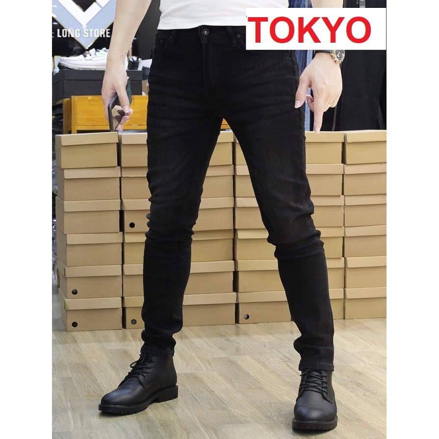 QUẦN JEAN NAM CHẤT BÒ XANH 3 MÀU TRƠN DÁNG HÀN QUỐC KJ TOKYOSHOP | BigBuy360 - bigbuy360.vn
