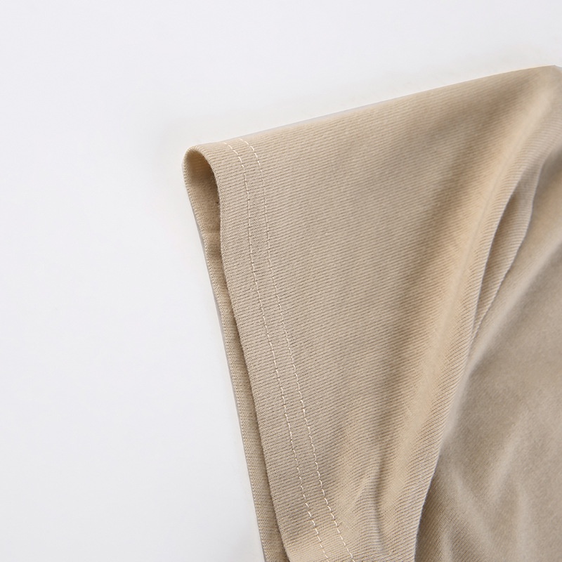 Áo Thun Ngắn Tay Cổ Chữ V Thắt Nơ Màu Trơn Thời Trang Cho Nữ