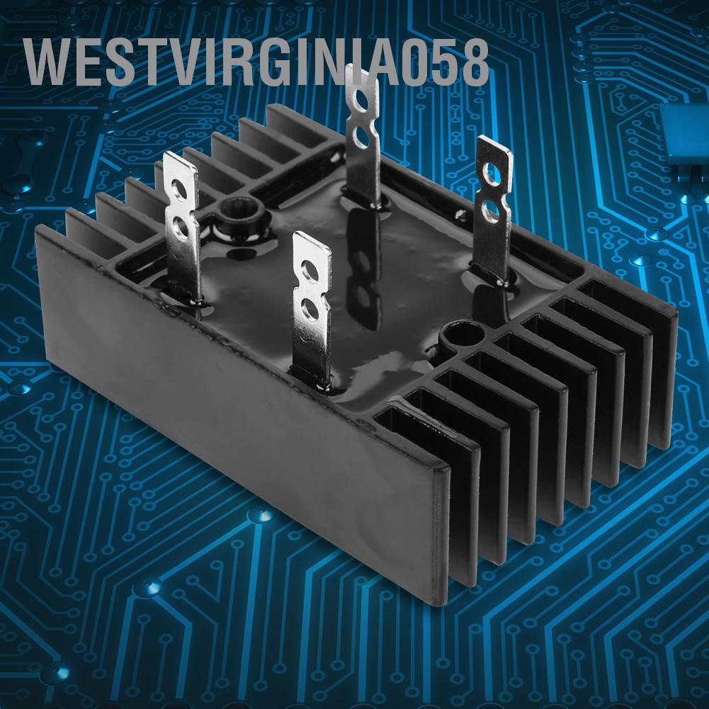 Có thể bán buôn 1pc 100A Amp 1600V Điện áp 2 pha Diode chỉnh lưu Cầu Công suất cao Màu đen Westvirginia058 Hàng giao ngay