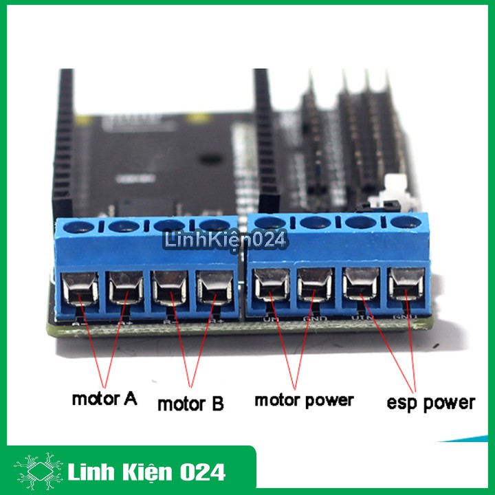 Bo Mở Rộng Wifi ESP12E LUA IOT và Điều Khiển Động Cơ L293D