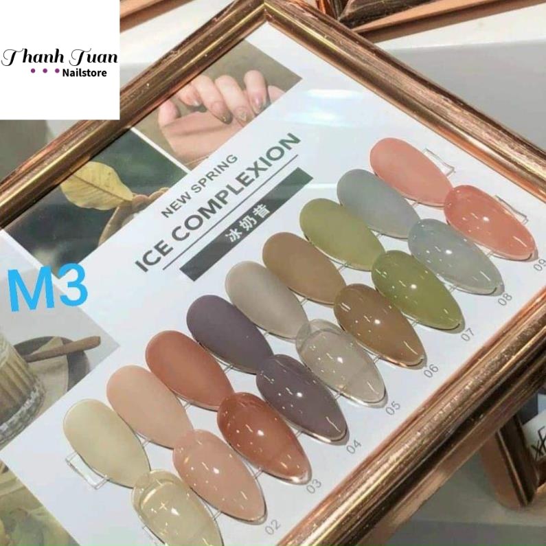 sơn gel thạch 9 màu.tặng bảng màu - Phụ kiện nail