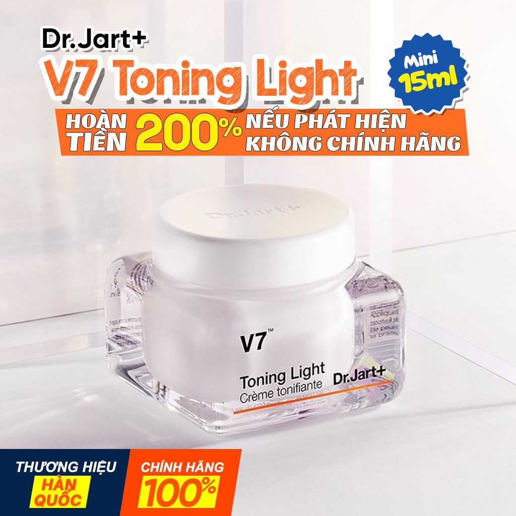 Kem V7 Toning Light Mini 15ml - Kem dưỡng trắng da Chính Hãng Hàn Quốc