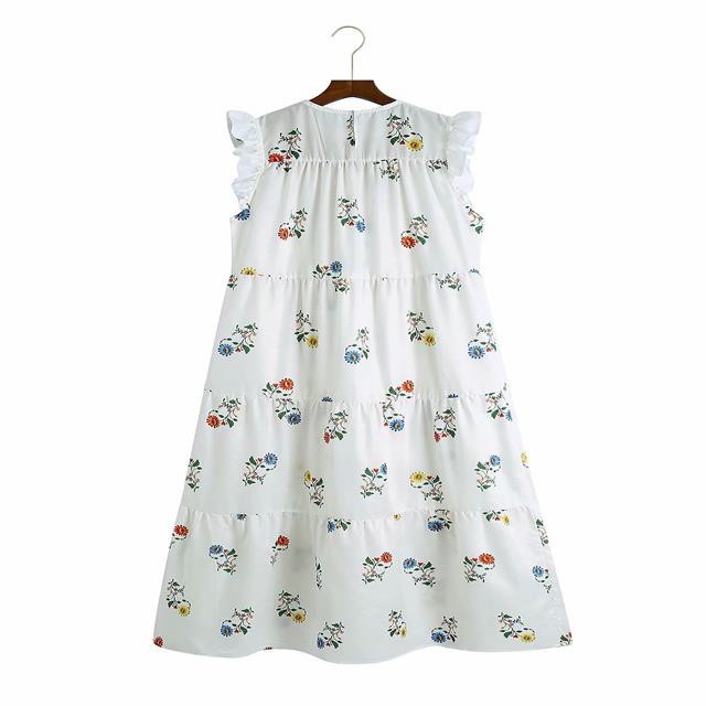 Đầm Trắng Thêu Họa Tiết Phong Cách Châu Âu Thời Trang Xuân Hè 2021 C2377 | BigBuy360 - bigbuy360.vn