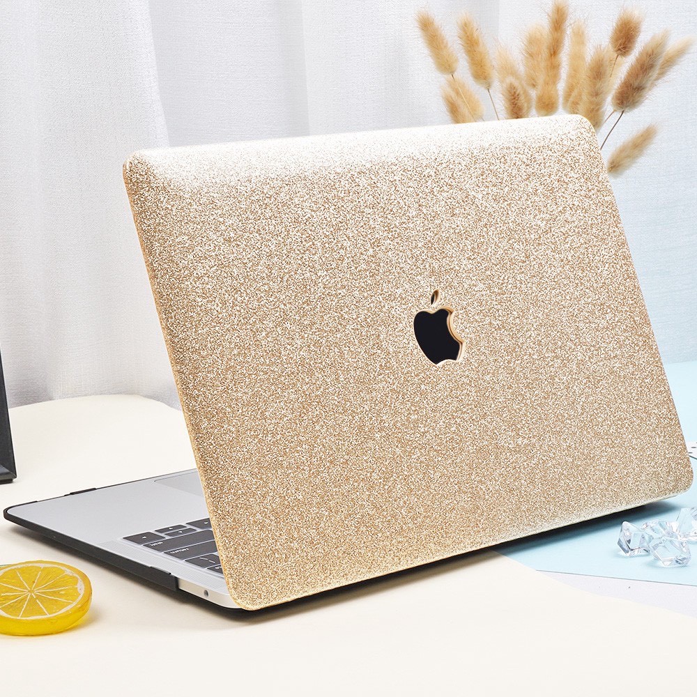 (Mới nhất) Case macbook, ốp macbook màu vàng nhũ lấp lánh-MỎNG, NHẸ-CHỐNG TRẦY XƯỚC, VA ĐẬP