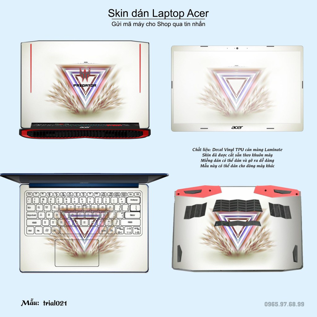 Skin dán Laptop Acer in hình Đa giác _nhiều mẫu 4 (inbox mã máy cho Shop)