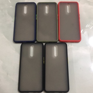 Ốp lưng Oppo F11 viền màu lưng nhám chống vân tay