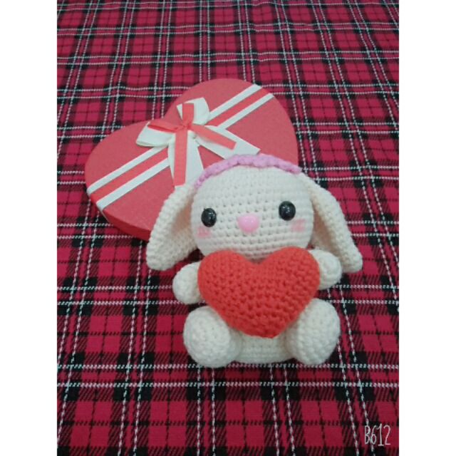 Thú len bé thỏ Valentine - Quà tặng Valentine ý nghĩa 💝