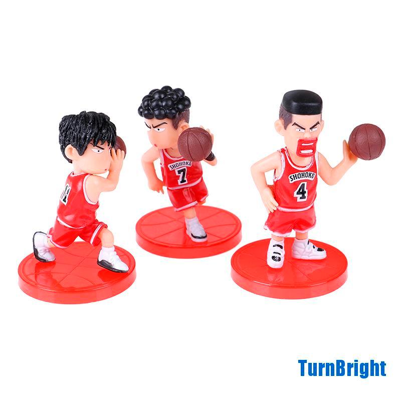 Set 5 Phụ Kiện Trang Trí Bánh Kem Hình Anime Slam Dunk Sakuragi Hanamichi