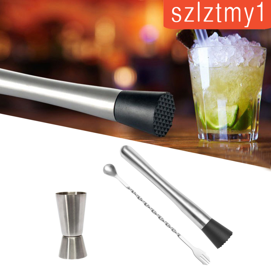 Bộ Dụng Cụ Pha Chế Cocktail Bằng Thép Không Gỉ Chuyên Dụng Cho Bartender Martini