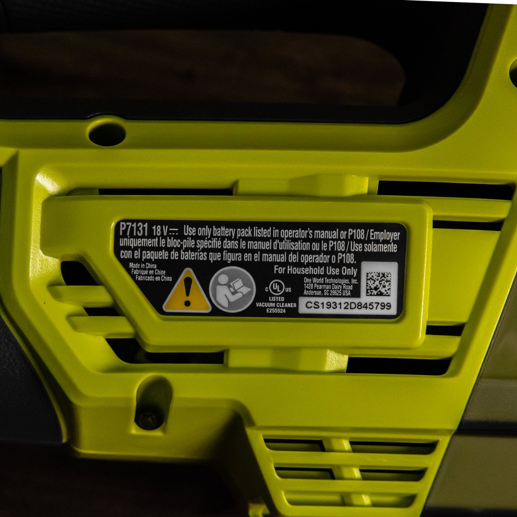 Máy Hút Bụi Cầm Tay Pin 18V Ryobi P7131