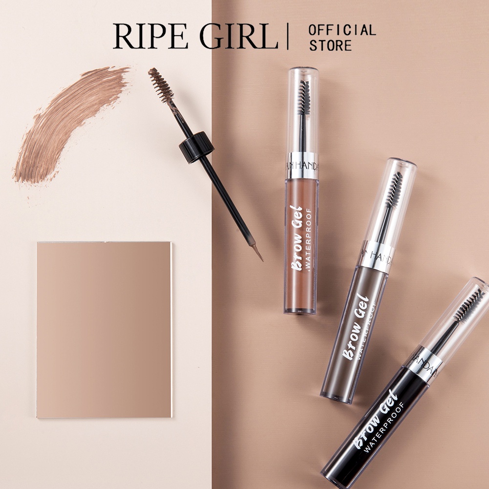 Gel kẻ lông mày Ripe Girl hai đầu chống thấm nước lâu trôi
