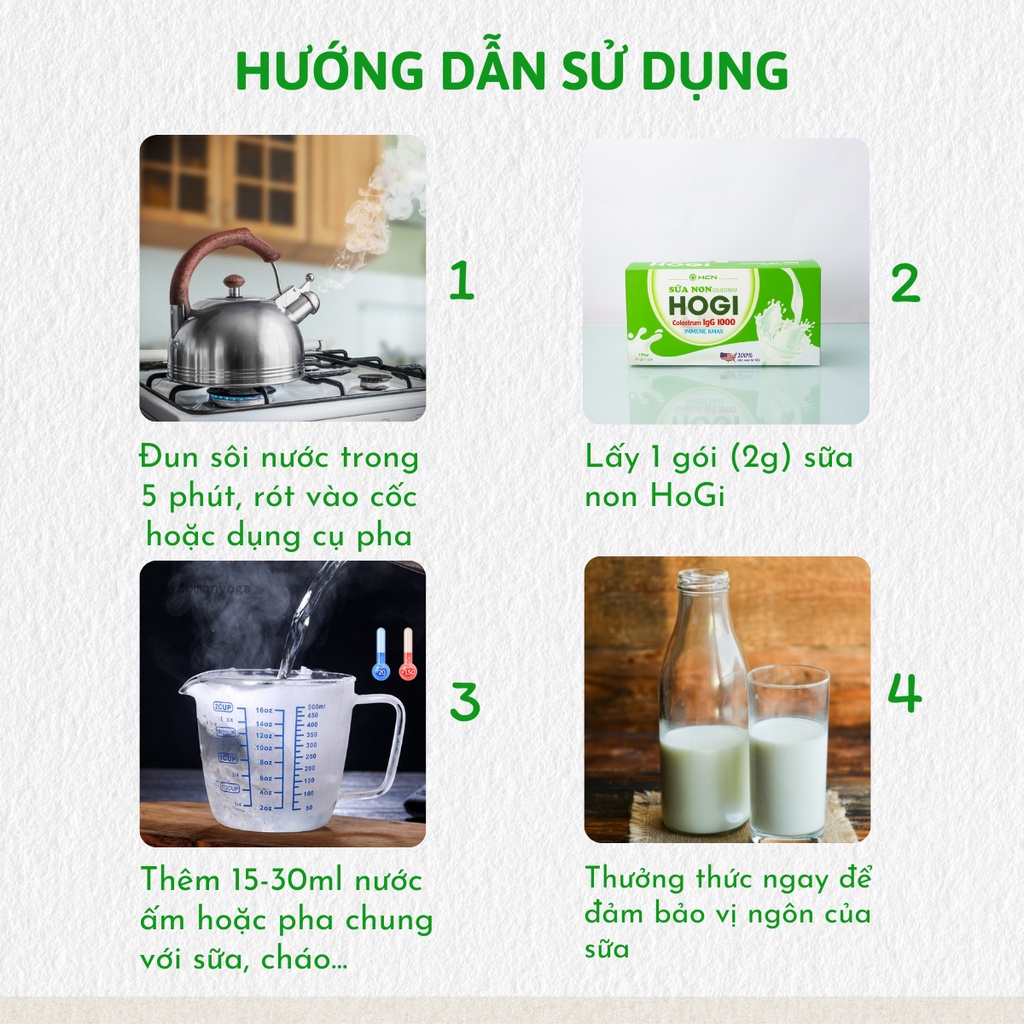 Sữa Non Colostrum Hogi Hộp 50 Gói Bổ Sung Dinh Dưỡng Cho Trẻ - DT027