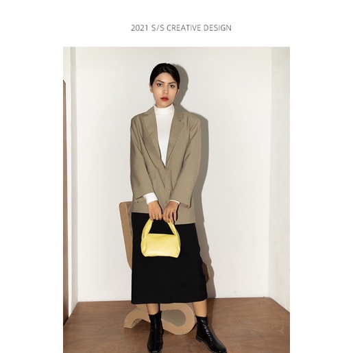 《HÌNH VÀ VIDEO THẬT CỦA SHOP EM》Túi xách cầm tay kẹp nách màu vàng chất đẹp siêu hot siêu xinh mẫu mới 2021 ♥️