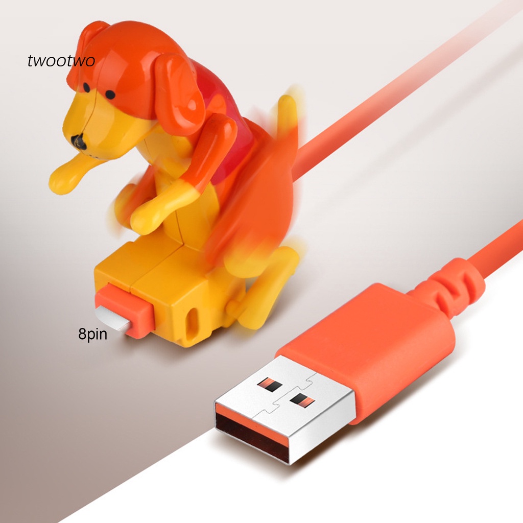Haio| Dây Cáp Sạc Nhanh USB Hình Con Chó Dành Cho Điện Thoại Apple
