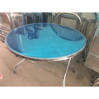 Bàn inox tròn 1m ( ĐK : 95cm).HÀNG LOẠI 1 BỀN ĐẸP, GIÁ XƯỞNG. MỚI 100%