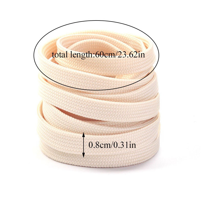 Một cặp dây buộc dày nhiều màu tùy chọn 60cm