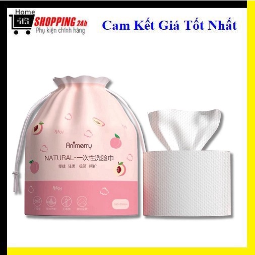 Khăn lau mặt dùng 1 lần lau khô, lau ướt, Khăn giấy đa năng tiện dụng