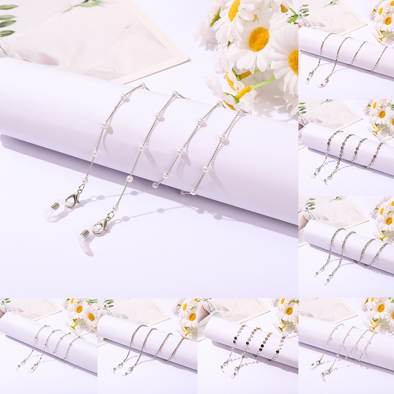 Dây Đeo Mắt Kính Bằng Kim Loại Chống Trượt Đa Năng Thời Trang Hàn Quốc