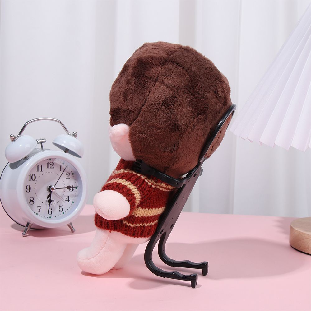 Giá trưng bày búp bê bằng nhựa màu trắng/đen kích cỡ có thể điều chỉnh