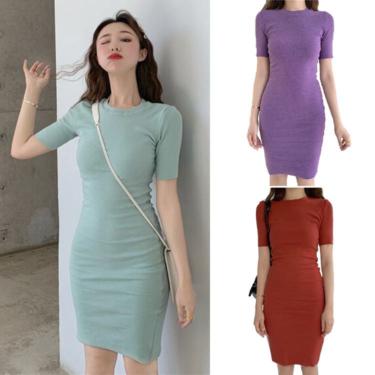 SUXI Đầm bó sát phong cách cổ điển quyến rũ cho nữ