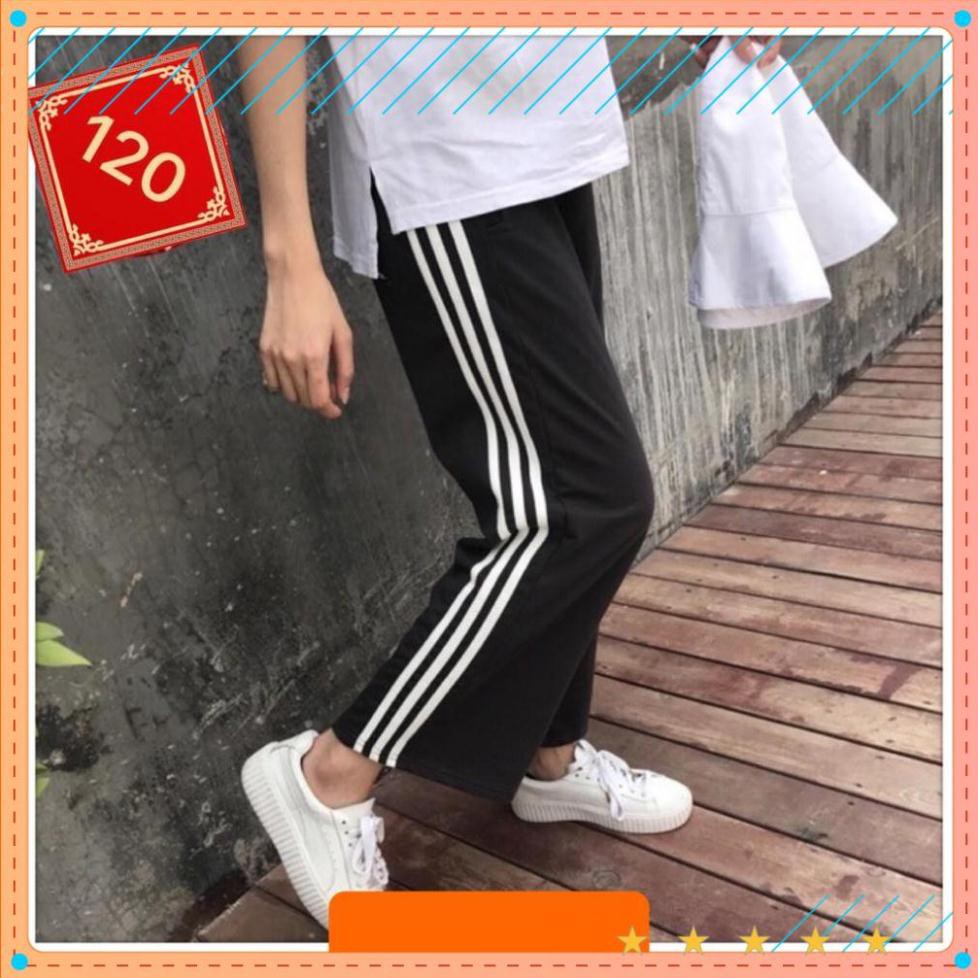 Quần Thể Thao Suông, Quần Ống Rộng [HOT HIT] Cao Cấp 3 Sọc Trắng | BigBuy360 - bigbuy360.vn